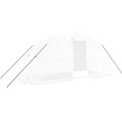 VMP Szklarnia Ze Stalową Ramą, Biała, 10 M², 5X2X2,3 M VMP Szklarnia Ze Stalową Ramą, Biała, 10 M², 5X2X2,3 M