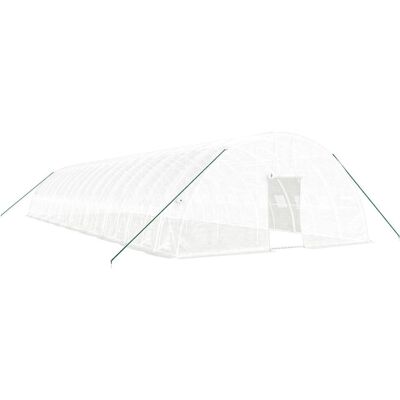 VMP Szklarnia Ze Stalową Ramą, Biała, 108 M², 18X6X2,85 M VMP Szklarnia Ze Stalową Ramą, Biała, 108 M², 18X6X2,85 M