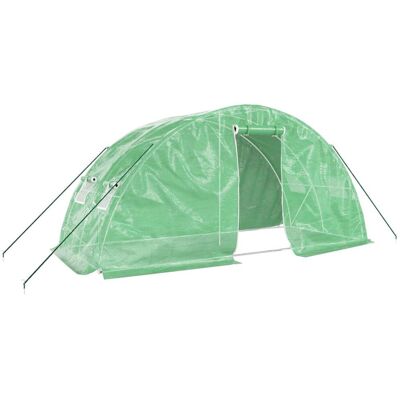 VMP Szklarnia Ze Stalową Ramą, Zielona, 10 M², 5X2X2,3 M VMP Szklarnia Ze Stalową Ramą, Zielona, 10 M², 5X2X2,3 M