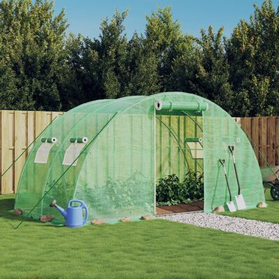 VMP Szklarnia Ze Stalową Ramą, Zielona, 8 M², 4X2X2 M VMP Szklarnia Ze Stalową Ramą, Zielona, 8 M², 4X2X2 M