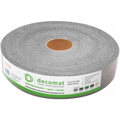 Inny producent TAŚMA OGRODZENIOWA 4.7cmx26m Decomat SZARA na panele 3D taras balkon / Scala Plastics Inny producent TAŚMA OGRODZENIOWA 4.7cmx26m Decomat SZARA na panele 3D taras balkon / Scala Plastics