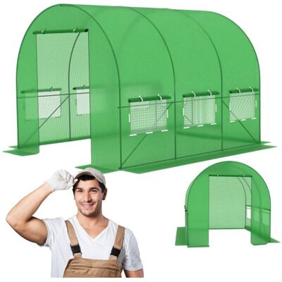 Zolta Tunel foliowy 300x200x200 cm 6m2 szklarnia ogrodowa foliak mocny UV Zolta Tunel foliowy 300x200x200 cm 6m2 szklarnia ogrodowa foliak mocny UV