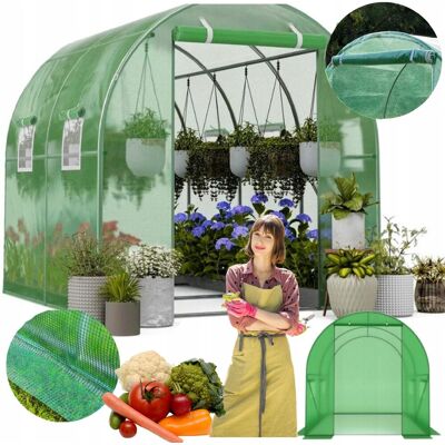 Inny producent Tunel Foliowy Namiot Ogrodowy Szklarnia Na Warzywa 2x2 Folia Stelaż Foliak Inny producent Tunel Foliowy Namiot Ogrodowy Szklarnia Na Warzywa 2x2 Folia Stelaż Foliak