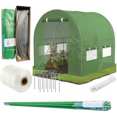Kontrast TUNEL FOLIOWY OGRODOWY SZKLARNIA NAMIOT 4M² 2X2 M UV-4 + SZNUREK + TYCZKI Kontrast TUNEL FOLIOWY OGRODOWY SZKLARNIA NAMIOT 4M² 2X2 M UV-4 + SZNUREK + TYCZKI
