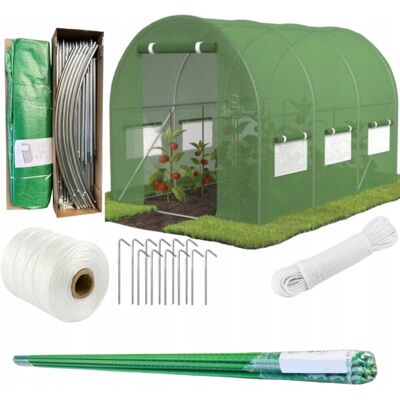 rot service TUNEL FOLIOWY OGRODOWY SZKLARNIA NAMIOT 6M² 2X3X2 M UV-4 + SZNUREK + TYCZKI rot service TUNEL FOLIOWY OGRODOWY SZKLARNIA NAMIOT 6M² 2X3X2 M UV-4 + SZNUREK + TYCZKI