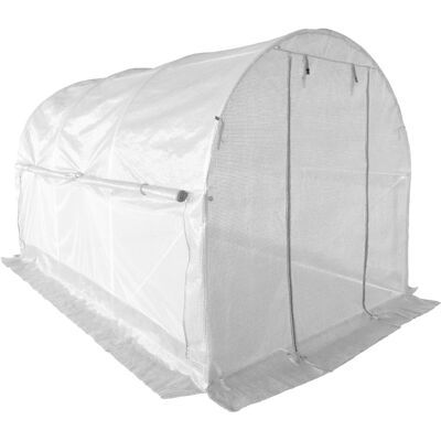 4iQ Group Tunel Foliowy Szklarnia 2,5x4m PREMIUM 10m2 z Siatką na insekty Biały rurki 25mm 4iQ Group Tunel Foliowy Szklarnia 2,5x4m PREMIUM 10m2 z Siatką na insekty Biały rurki 25mm
