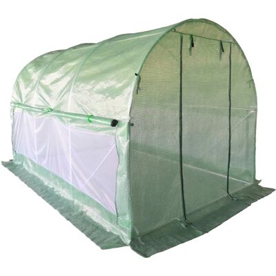 4iQ Group Tunel Foliowy Szklarnia 2,5x4m PREMIUM 10m2 z Siatką na insekty Zielony rurki 25mm 4iQ Group Tunel Foliowy Szklarnia 2,5x4m PREMIUM 10m2 z Siatką na insekty Zielony rurki 25mm