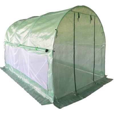 4iQ Group Tunel Foliowy Szklarnia 2x3m PREMIUM 6m2 z Siatką na insekty Zielony rurki 25mm 4iQ Group Tunel Foliowy Szklarnia 2x3m PREMIUM 6m2 z Siatką na insekty Zielony rurki 25mm