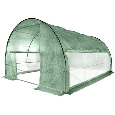 4iQ Group Tunel Foliowy Szklarnia 3x6m PREMIUM 18m2 z Siatką na insekty Zielony rurki 25mm 4iQ Group Tunel Foliowy Szklarnia 3x6m PREMIUM 18m2 z Siatką na insekty Zielony rurki 25mm