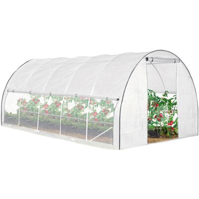 4iQ Group Tunel Foliowy Szklarnia 3x8m PREMIUM 24m2 z Siatką na insekty Biały rurki 25mm 4iQ Group Tunel Foliowy Szklarnia 3x8m PREMIUM 24m2 z Siatką na insekty Biały rurki 25mm