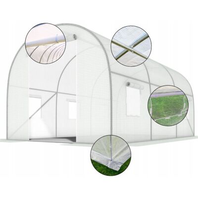 FUNFIT GARDEN TUNEL FOLIOWY SZKLARNIA FOLIA OGRODNICZA 18m² OGRODOWY SZKLARNIA 6x3m UV-4 FUNFIT GARDEN TUNEL FOLIOWY SZKLARNIA FOLIA OGRODNICZA 18m² OGRODOWY SZKLARNIA 6x3m UV-4