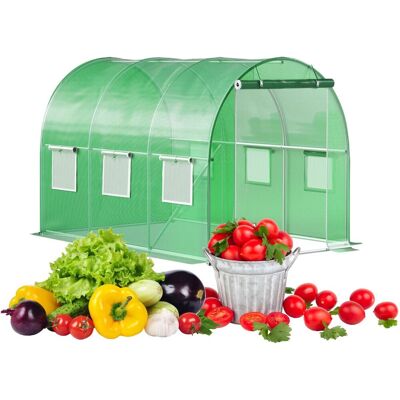 Bauerkraft Tunel ogrodowy foliowy zielony szklarnia folia do uprawy roślin 3x2x2m 6m² Bauerkraft Tunel ogrodowy foliowy zielony szklarnia folia do uprawy roślin 3x2x2m 6m²