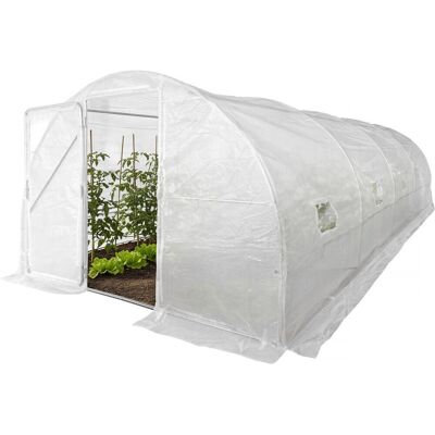 Other Tunel ogrodowy 'Mimosa' z drzwiami, 6 x 3 m, 18 m², 180 g, biały Other Tunel ogrodowy 'Mimosa' z drzwiami, 6 x 3 m, 18 m², 180 g, biały