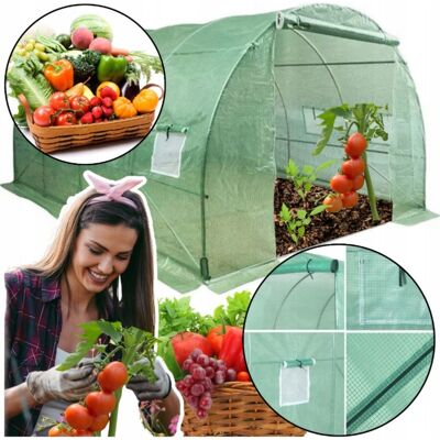 lean Szklarnia Foliowy Tunel Ogrodowy 10m² 4x2,5x2m FOLIA + STELAŻ OCYNK STAL lean Szklarnia Foliowy Tunel Ogrodowy 10m² 4x2,5x2m FOLIA + STELAŻ OCYNK STAL