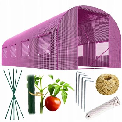 Inny producent Tunel Foliowy Ogrodowy Folia Tyczki 2,5x4m Różowy 10m2 Szklarnia Ogrodowa Inny producent Tunel Foliowy Ogrodowy Folia Tyczki 2,5x4m Różowy 10m2 Szklarnia Ogrodowa