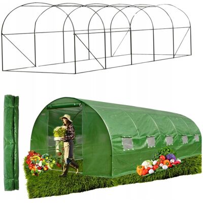 Inny producent Tunel Ogrodowy Foliowy Szklarnia FOLIA + STELAŻ 3x8x2 - 24m² WZMOCNIONY Inny producent Tunel Ogrodowy Foliowy Szklarnia FOLIA + STELAŻ 3x8x2 - 24m² WZMOCNIONY