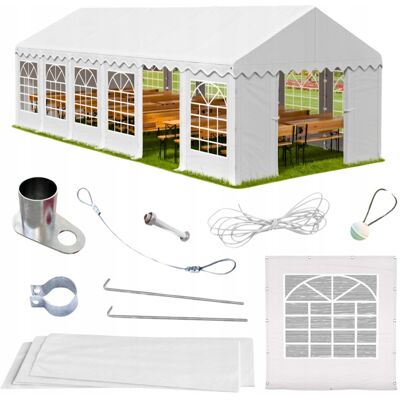 Inny producent Namiot Ogrodowy Imprezowy Przemysłowy Magazynowy - LETNI BIAŁY ABIKO 6x12m Inny producent Namiot Ogrodowy Imprezowy Przemysłowy Magazynowy - LETNI BIAŁY ABIKO 6x12m