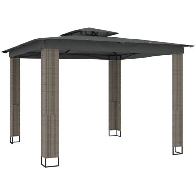 vidaXL Stalowy pergola z podwójnym dachem 2,94x2,94 m vidaXL Stalowy pergola z podwójnym dachem 2,94x2,94 m