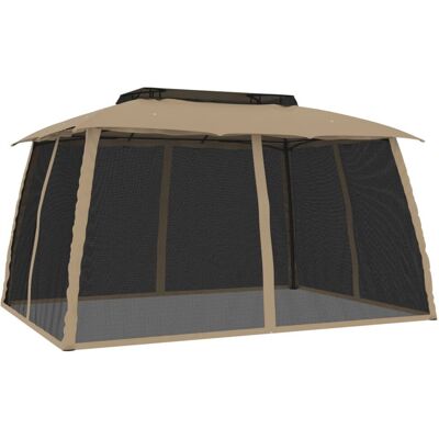 vidaXL Dwuetapowy Dach i Ściany z Siatki 3,93x2,93 m Stal vidaXL Dwuetapowy Dach i Ściany z Siatki 3,93x2,93 m Stal