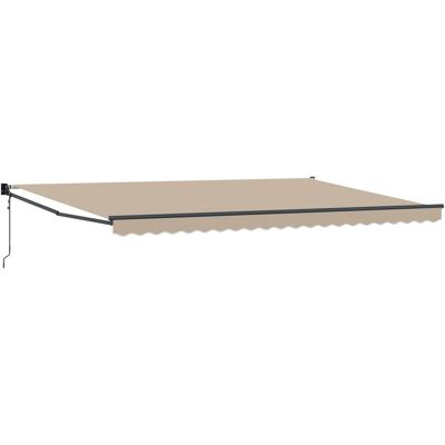 vidaXL Automatyczna chowana markiza Beżowa 500x300 cm vidaXL Automatyczna chowana markiza Beżowa 500x300 cm