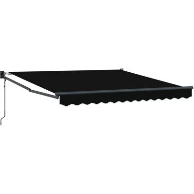 vidaXL Automatyczna chowana markiza Czarna 300x250 cm vidaXL Automatyczna chowana markiza Czarna 300x250 cm