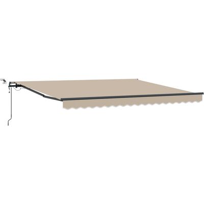 vidaXL Automatyczna chowana markiza z LED beżowa 400x300 cm vidaXL Automatyczna chowana markiza z LED beżowa 400x300 cm