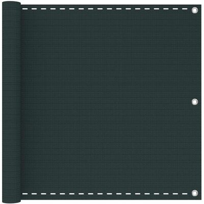 Vidaxl Ekran Balkonowy Ciemnozielony 75 X 700 Cm Hdpe I Aluminium Vidaxl Ekran Balkonowy Ciemnozielony 75 X 700 Cm Hdpe I Aluminium