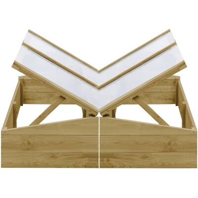 vidaXL Inspekty, 2 szt., impregnowane drewno sosnowe, 100x50x35 cm vidaXL Inspekty, 2 szt., impregnowane drewno sosnowe, 100x50x35 cm