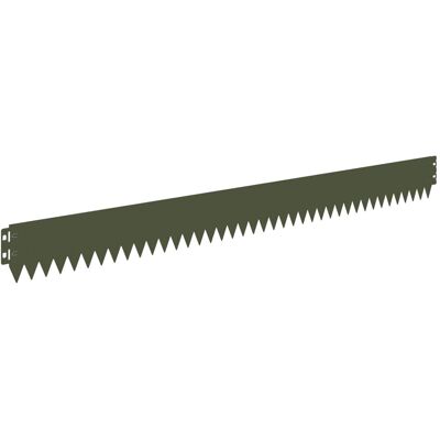 vidaXL Krawężnik do trawnika 10 pcs 103 x 10 cm Stal Oliwkowy zielony vidaXL Krawężnik do trawnika 10 pcs 103 x 10 cm Stal Oliwkowy zielony