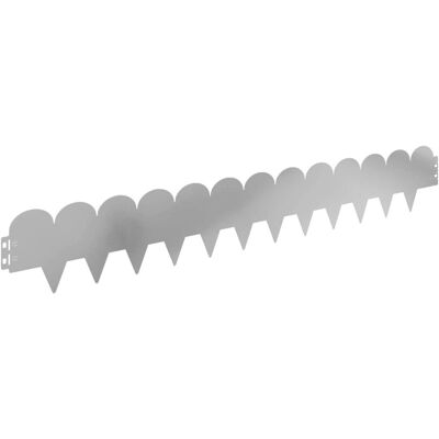 vidaXL Krawężnik do trawnika 10 pcs 103 x 15 cm Stal srebrny vidaXL Krawężnik do trawnika 10 pcs 103 x 15 cm Stal srebrny