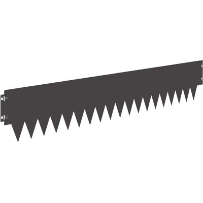 vidaXL Krawężnik do trawnika 10 pcs 103 x 20 cm metal Czarny vidaXL Krawężnik do trawnika 10 pcs 103 x 20 cm metal Czarny