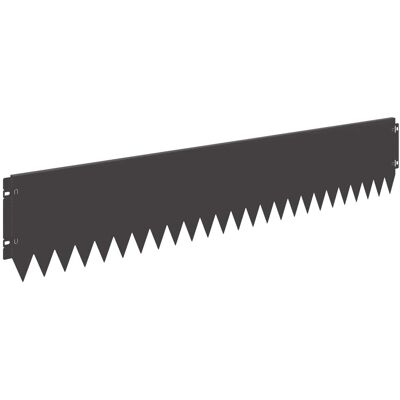 vidaXL Krawężnik do trawnika 10 pcs 103 x 20 cm Stal Czarny vidaXL Krawężnik do trawnika 10 pcs 103 x 20 cm Stal Czarny