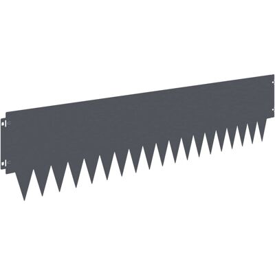 vidaXL Krawężnik do trawnika 10 pcs 103 x 25 cm metal antracytowy vidaXL Krawężnik do trawnika 10 pcs 103 x 25 cm metal antracytowy