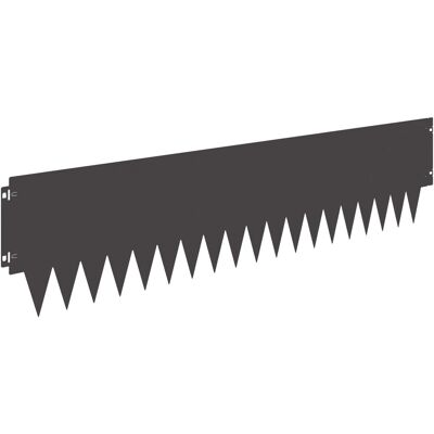 vidaXL Krawężnik do trawnika 10 pcs 103 x 25 cm metal Czarny vidaXL Krawężnik do trawnika 10 pcs 103 x 25 cm metal Czarny