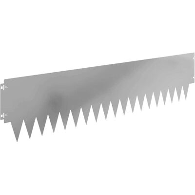 vidaXL Krawężnik do trawnika 10 pcs 103 x 25 cm metal srebrny vidaXL Krawężnik do trawnika 10 pcs 103 x 25 cm metal srebrny
