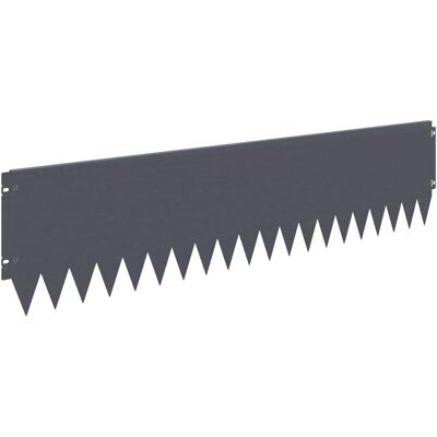 vidaXL Krawężnik do trawnika 10 pcs 103 x 25 cm Stal antracytowy vidaXL Krawężnik do trawnika 10 pcs 103 x 25 cm Stal antracytowy