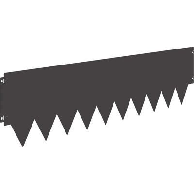 vidaXL Krawężnik do trawnika 10 pcs 103 x 30 cm metal Czarny vidaXL Krawężnik do trawnika 10 pcs 103 x 30 cm metal Czarny