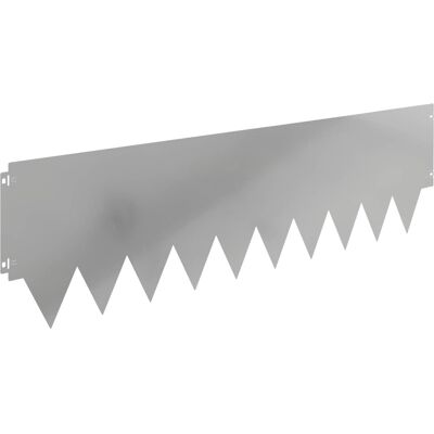vidaXL Krawężnik do trawnika 10 pcs 103 x 30 cm metal srebrny vidaXL Krawężnik do trawnika 10 pcs 103 x 30 cm metal srebrny