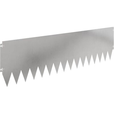 vidaXL Krawężnik do trawnika 10 pcs 103 x 30 cm Stal srebrny vidaXL Krawężnik do trawnika 10 pcs 103 x 30 cm Stal srebrny