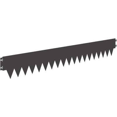 vidaXL Krawężnik do trawnika 10 pcs Długość Wysokość 103 x 15 cm Stal vidaXL Krawężnik do trawnika 10 pcs Długość Wysokość 103 x 15 cm Stal