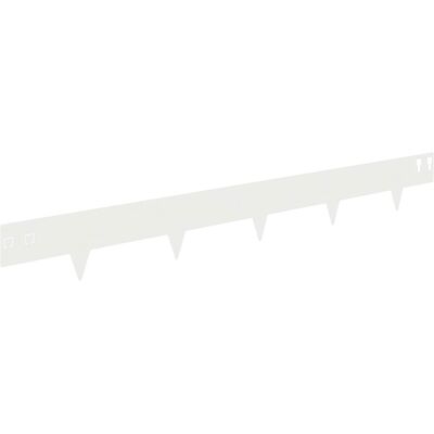 vidaXL Krawężnik do trawnika 20 pcs 100 x 12 cm Stal Biały vidaXL Krawężnik do trawnika 20 pcs 100 x 12 cm Stal Biały