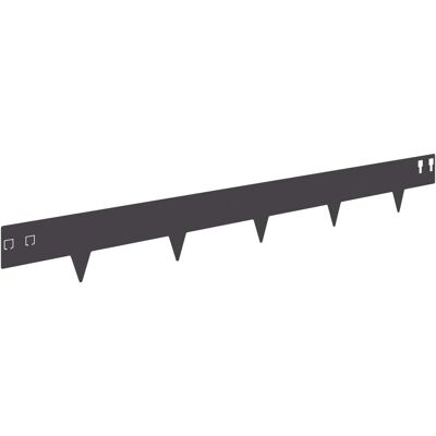 vidaXL Krawężnik do trawnika 20 pcs 100 x 12 cm Stal Czarny vidaXL Krawężnik do trawnika 20 pcs 100 x 12 cm Stal Czarny