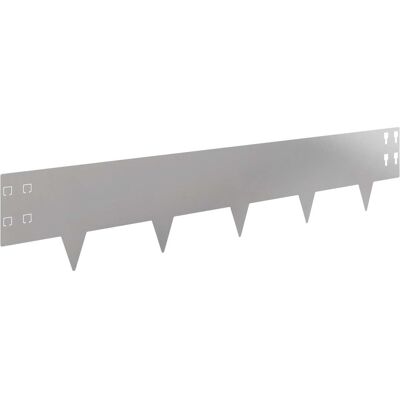 vidaXL Krawężnik do trawnika 20 pcs 100 x 20 cm Stal srebrny vidaXL Krawężnik do trawnika 20 pcs 100 x 20 cm Stal srebrny