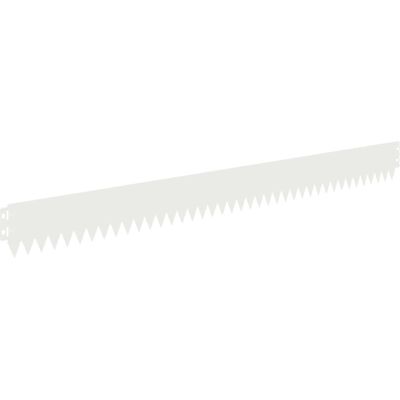 vidaXL Krawężnik do trawnika 20 pcs 103 x 10 cm Stal Biały vidaXL Krawężnik do trawnika 20 pcs 103 x 10 cm Stal Biały