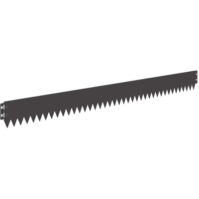 vidaXL Krawężnik do trawnika 20 pcs 103 x 10 cm Stal Czarny vidaXL Krawężnik do trawnika 20 pcs 103 x 10 cm Stal Czarny