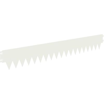 vidaXL Krawężnik do trawnika 20 pcs 103 x 15 cm metal Biały vidaXL Krawężnik do trawnika 20 pcs 103 x 15 cm metal Biały