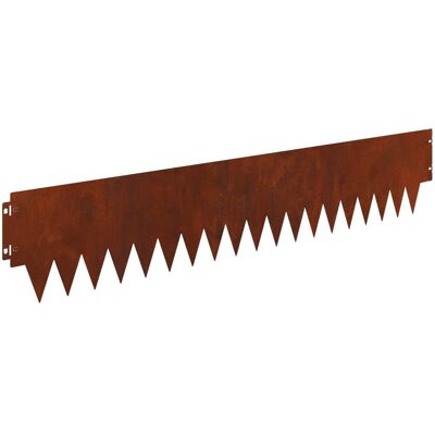 vidaXL Krawężnik do trawnika 20 pcs 103 x 20 cm metal Rdzawy vidaXL Krawężnik do trawnika 20 pcs 103 x 20 cm metal Rdzawy