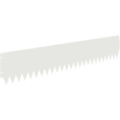vidaXL Krawężnik do trawnika 20 pcs 103 x 20 cm Stal Biały vidaXL Krawężnik do trawnika 20 pcs 103 x 20 cm Stal Biały
