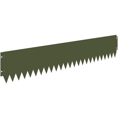 vidaXL Krawężnik do trawnika 20 pcs 103 x 20 cm Stal Oliwkowy zielony vidaXL Krawężnik do trawnika 20 pcs 103 x 20 cm Stal Oliwkowy zielony