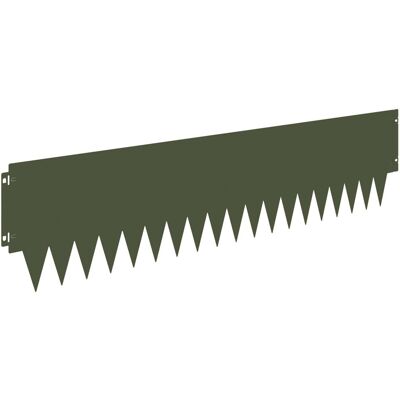 vidaXL Krawężnik do trawnika 20 pcs 103 x 25 cm metal Oliwkowy zielony vidaXL Krawężnik do trawnika 20 pcs 103 x 25 cm metal Oliwkowy zielony